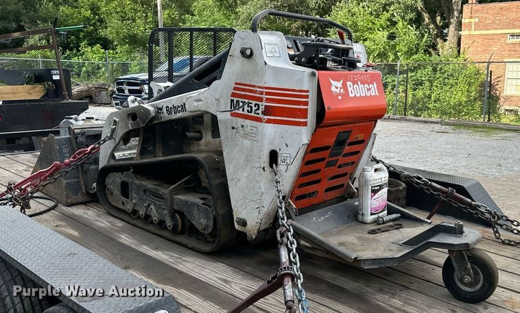 image for item DS2225 2009 Bobcat MT52 compact utility loader with Load Trail utility trailer
