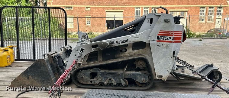 image for item DS2225 2009 Bobcat MT52 compact utility loader with Load Trail utility trailer