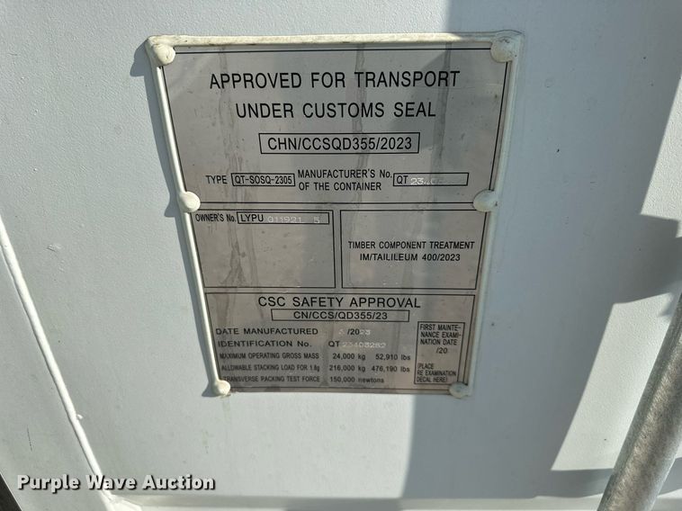 image for item DS2288 2023  40' L shipping container