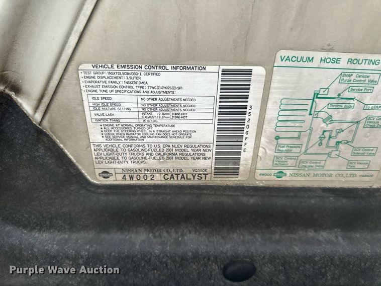 image for item DS2293 2001 Infinity QX4  SUV