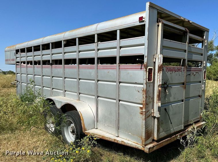 image for item DS7141 1988 Travalong  livestock trailer