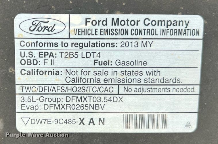 image for item II9145 2013 Ford F150 XLT  SuperCrew pickup truck