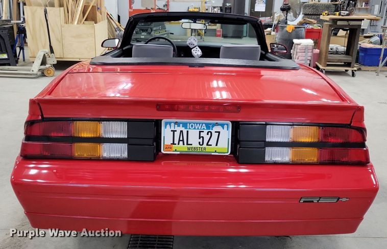 image for item IQ9878 1989 Chevrolet Camaro RS  convertible