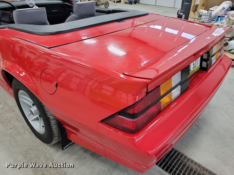 image for item IQ9878 1989 Chevrolet Camaro RS  convertible