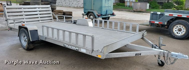 image for item IQ9881 2014 Aluma 8114  utility trailer