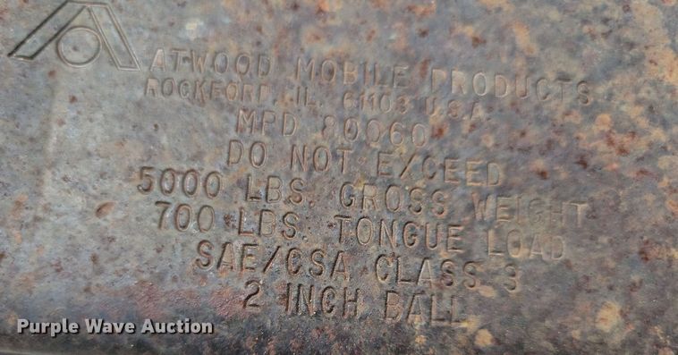 image for item IQ9893 2001 Alkota 5305E  pressure washer trailer