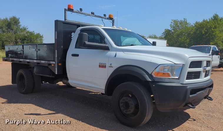 image for item KB9405 2012 Dodge  Ram 4500HD flatbed truck