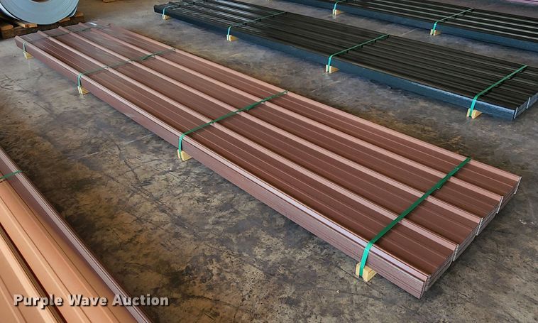 image for item KC9654 (142) sheets of Doerkson Metal Components metal siding/roofing