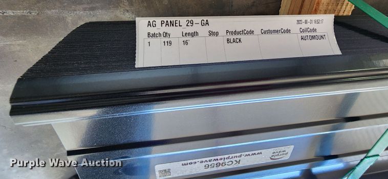 image for item KC9656 (119) sheets of Doerkson Metal Components metal siding/roofing