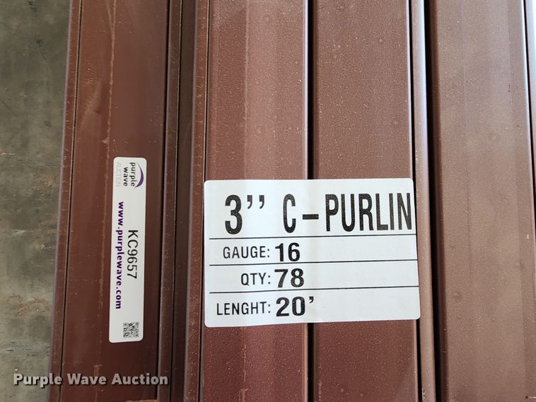 image for item KC9657 (78) Doerkson Metal Components C-Purlins