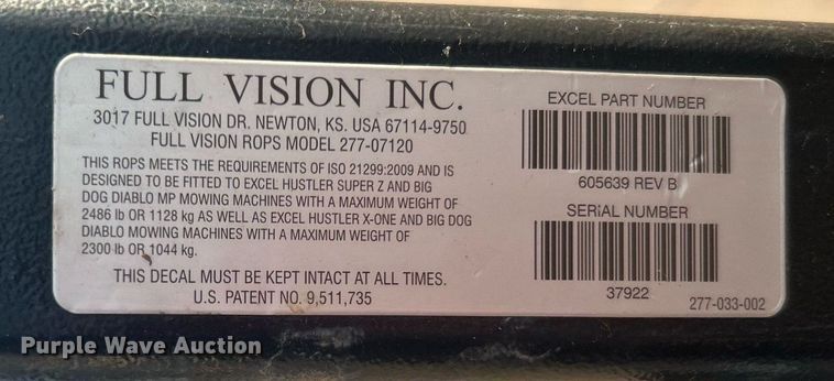 image for item LE9772 Hustler  ZTR lawn mower