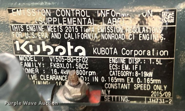 image for item LF9429 2017 Lincoln Electric Vantage 300  welder/generator