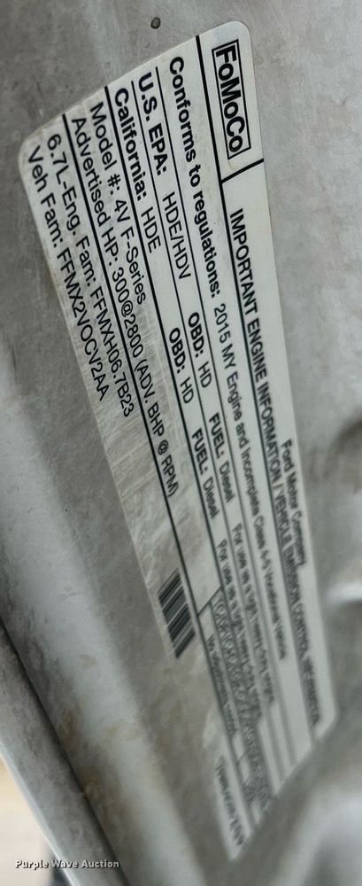 image for item LF9436 2015 Ford F550 Super Duty  utility / service truck