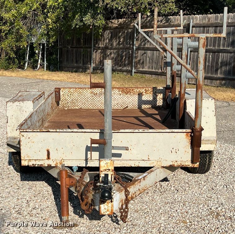 image for item LF9440 Shop built  utility trailer