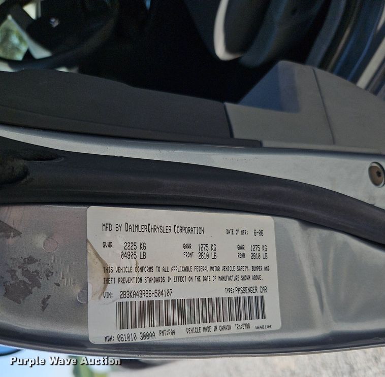 image for item LM9127 2006 Dodge Charger