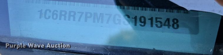 image for item LM9133 2016 Dodge Ram 1500 Limited  Crew Cab pickup truck