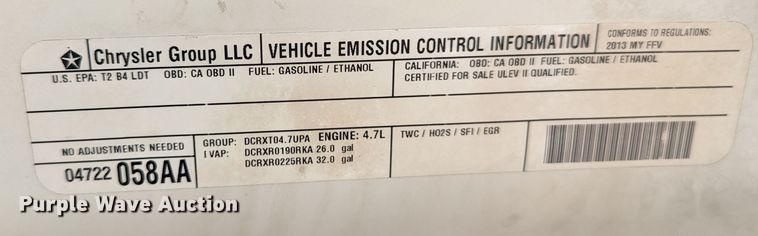 image for item LM9861 2013 Dodge Ram 1500 SLT  pickup truck