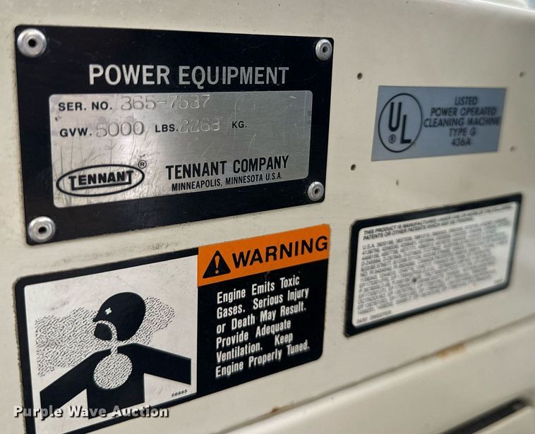 image for item LQ9015 Tennant 365 sweeper