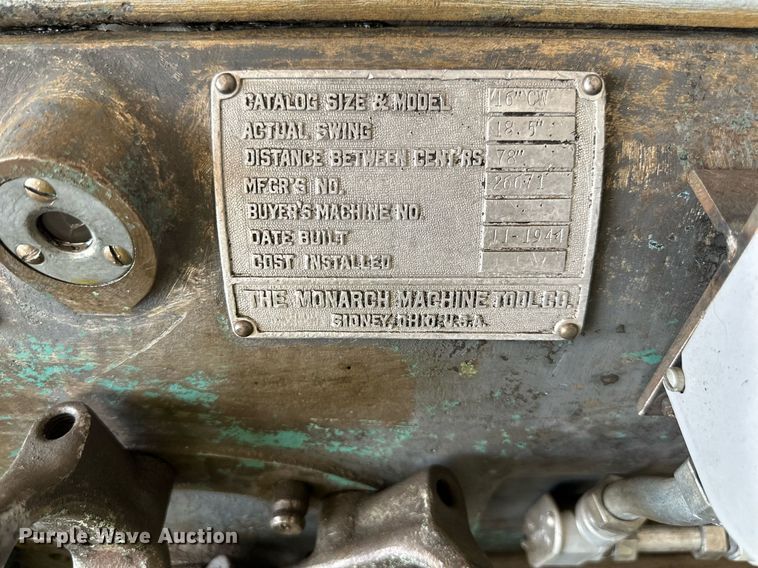 image for item LQ9029 1944 Monarch  CW 16