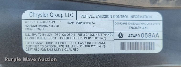 image for item LQ9224 2014 Dodge Grand Caravan  van