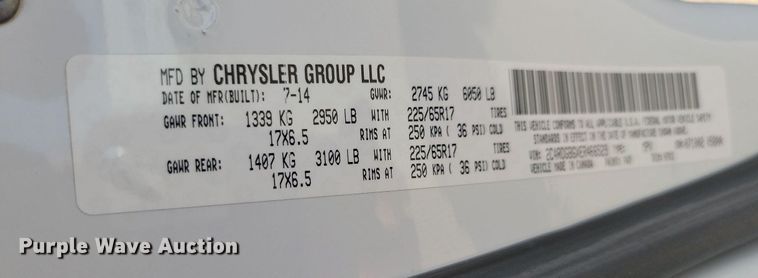 image for item LQ9224 2014 Dodge Grand Caravan  van