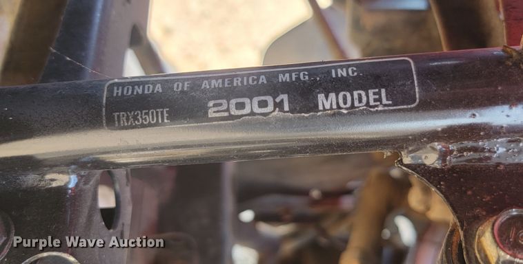 image for item LQ9259 2001 Honda Rancher ES  ATV