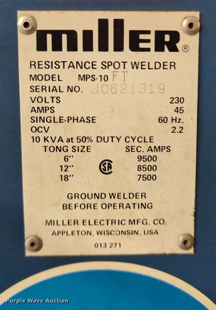 image for item LY9373 (2) spot welders