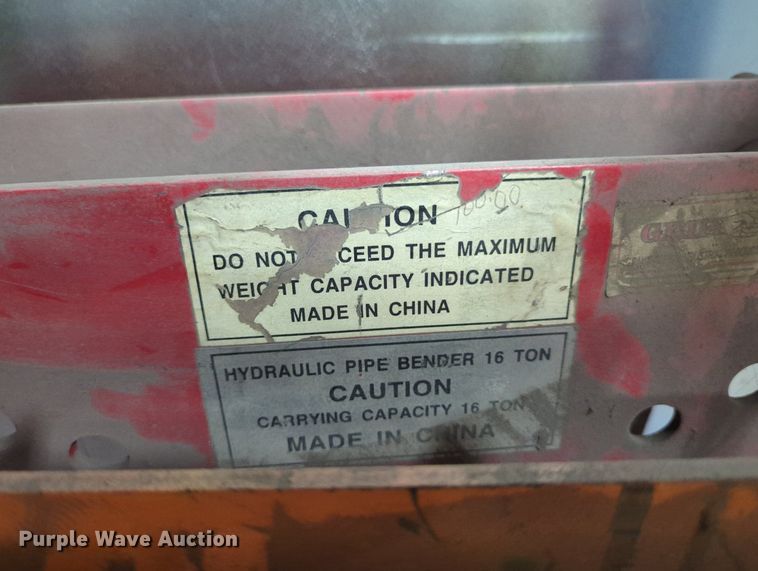 image for item LY9379 (6) pipe benders