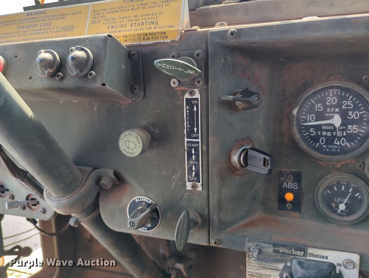 image for item LY9389 1990 BMY M923A2  truck cab and chassis