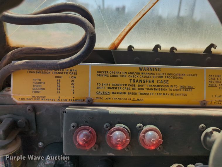 image for item LY9389 1990 BMY M923A2  truck cab and chassis