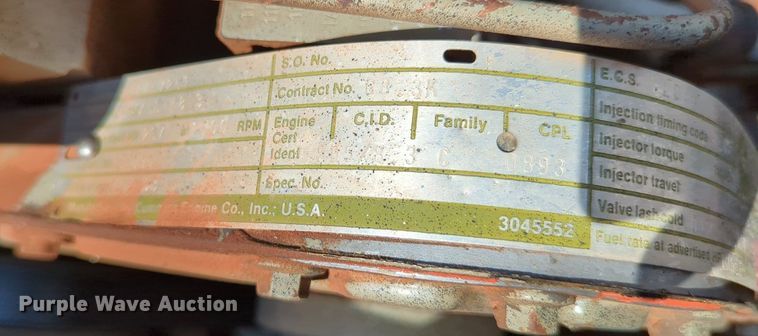 image for item LY9389 1990 BMY M923A2  truck cab and chassis