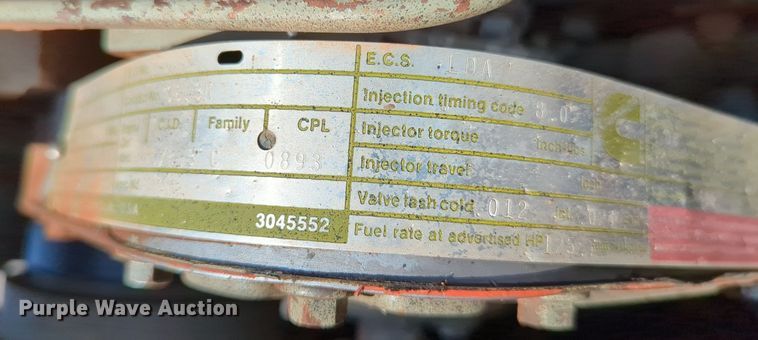 image for item LY9389 1990 BMY M923A2  truck cab and chassis