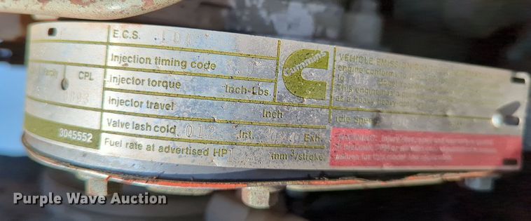 image for item LY9389 1990 BMY M923A2  truck cab and chassis