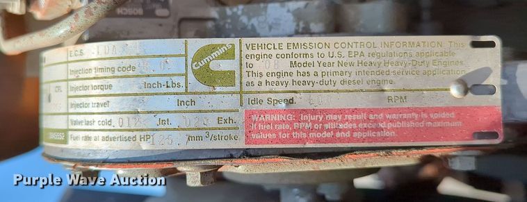 image for item LY9389 1990 BMY M923A2  truck cab and chassis