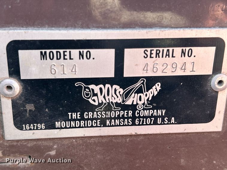 image for item MD9019 Grasshopper 614  ZTR lawn mower