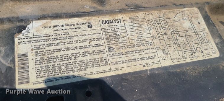 image for item MJ9298 1985 GMC K1500 High Sierra  pickup truck