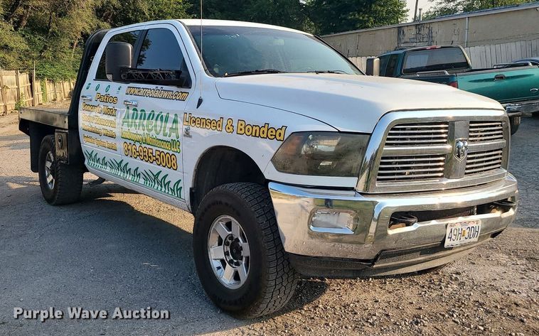 image for item MJ9305 2012 Dodge Ram 2500  Crew Cab flatbed truck