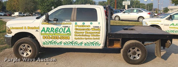 image for item MJ9305 2012 Dodge Ram 2500  Crew Cab flatbed truck