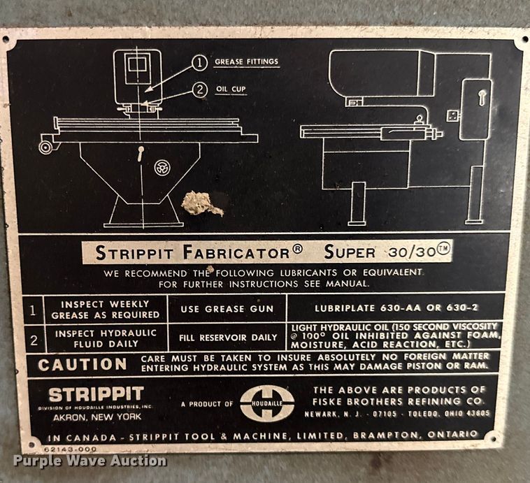 image for item ML9172 Strippit Super 30/30  punch