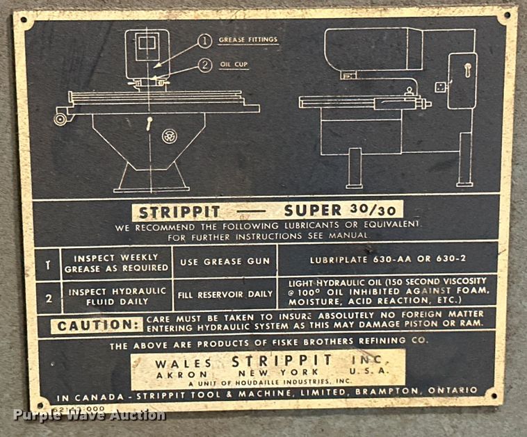 image for item ML9173 Strippit Super 30/30  punch