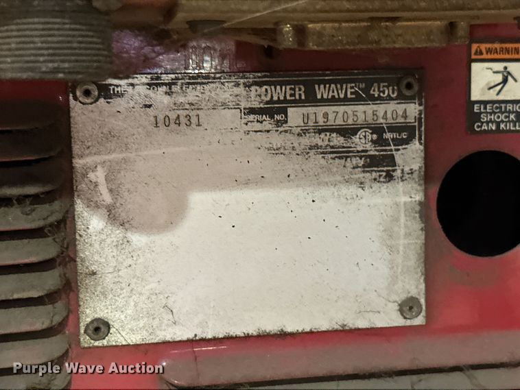 image for item ML9178 (4) Lincoln Electric PowerWave 450 robotic power sources