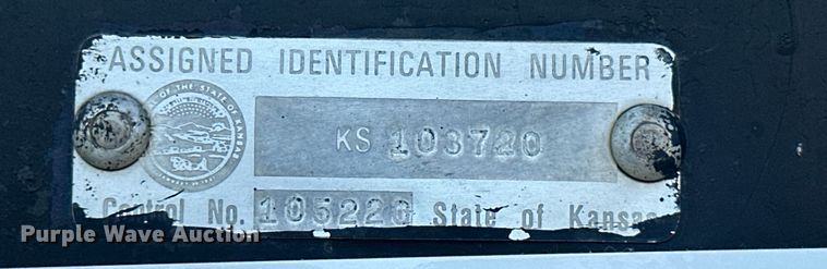 image for item ML9198 1985 Shop built  equipment trailer