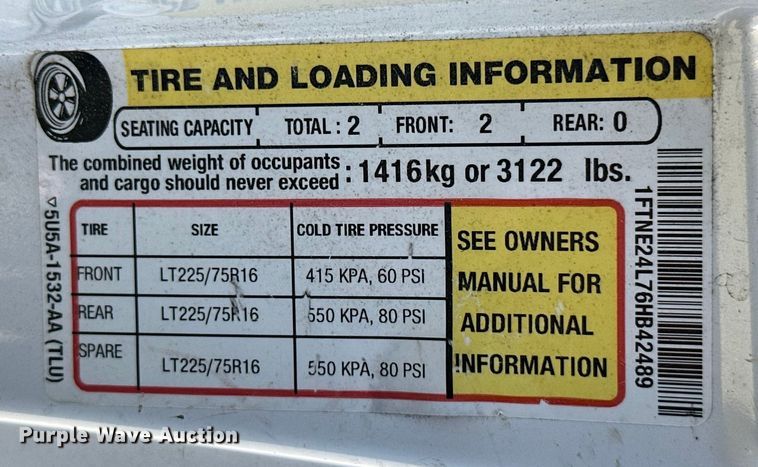 image for item ML9217 2006 Ford E250  van