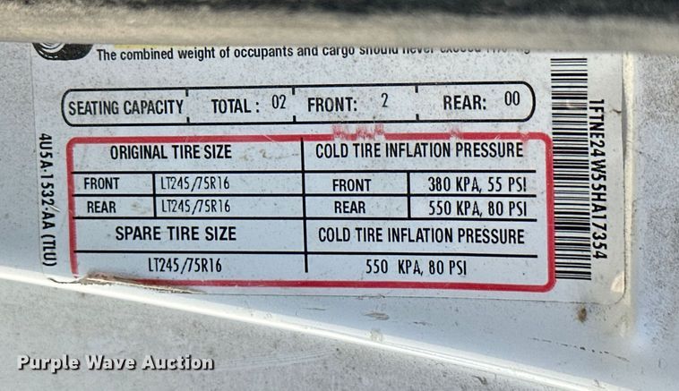 image for item ML9219 2005 Ford E250  van