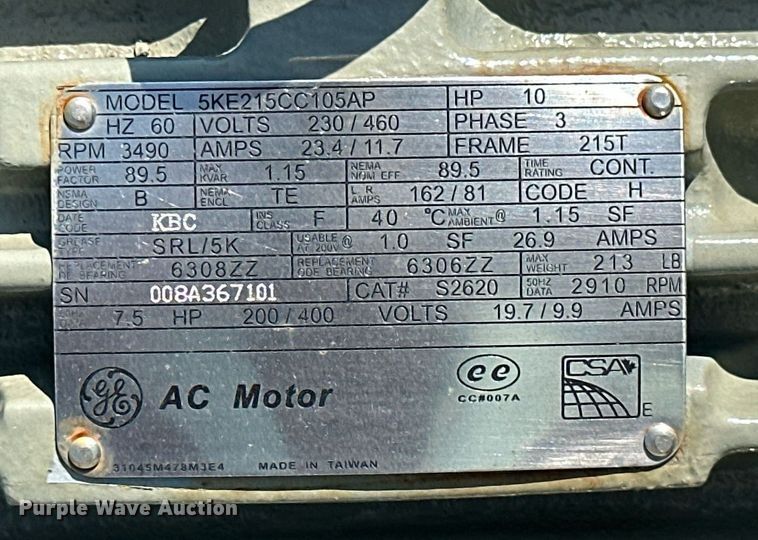 image for item ML9225 (4) Hunt Engine Airdyne electric motors