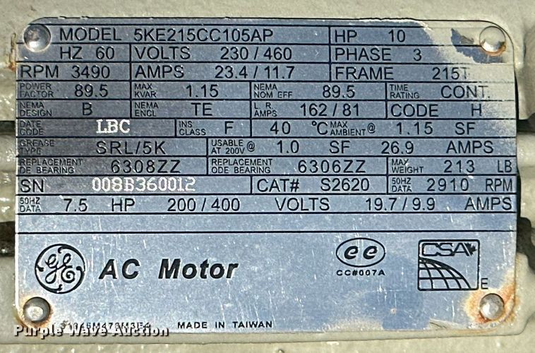 image for item ML9226 (4) Hunt Engine Airdyne electric motors