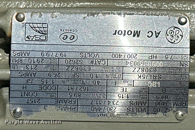 image for item ML9226 (4) Hunt Engine Airdyne electric motors