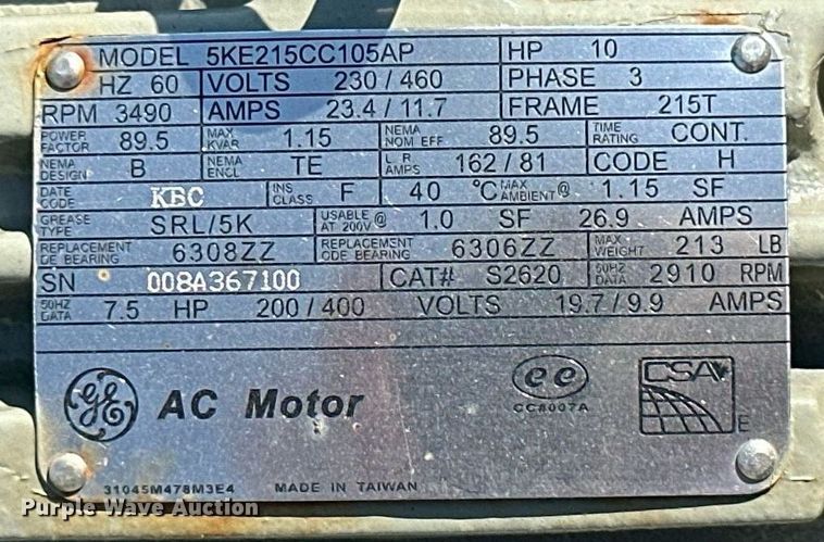 image for item ML9226 (4) Hunt Engine Airdyne electric motors