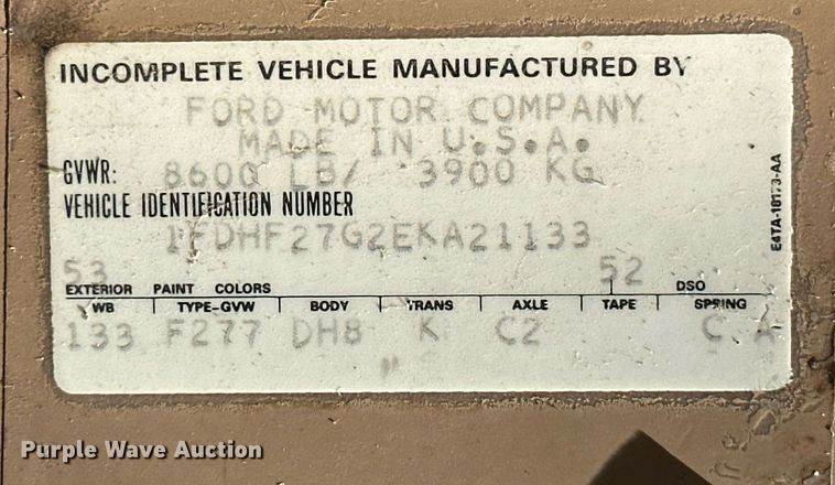 image for item ML9265 1984 Ford F250  utility bed pickup truck