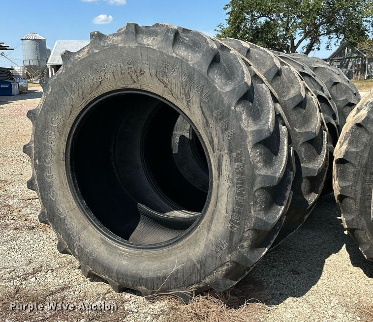 image for item ML9280 (8) Firestone Radial All Traction 710/70R42 tires